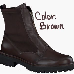 Lug Zip Bootie. BROWN LEATHER. Buy your US Size